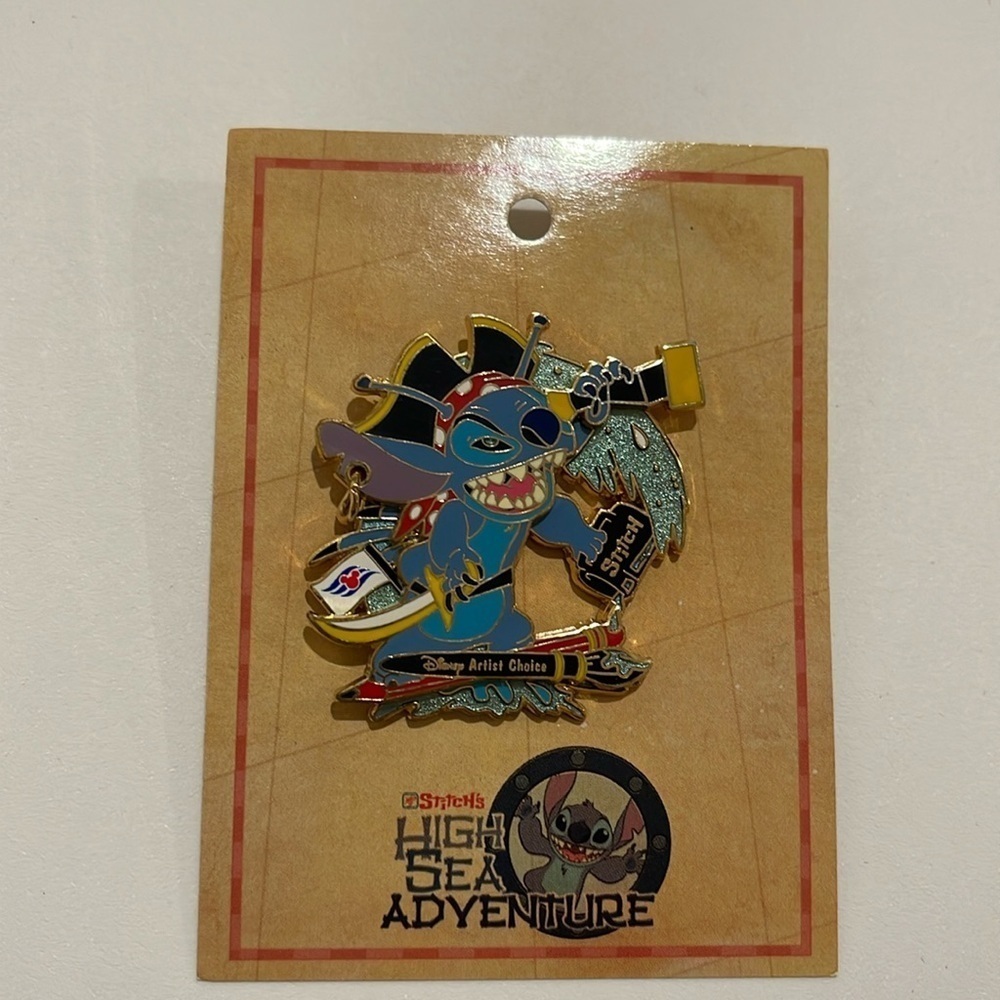 DISNEY PIN STITCH'S HIGH SEA ADVENTURE PIRATE STITCH LE 500 ARTIST CHOICE